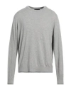 Armani Exchange Man Sweater Light Grey Size S Cotton, Cashmere, Elastane