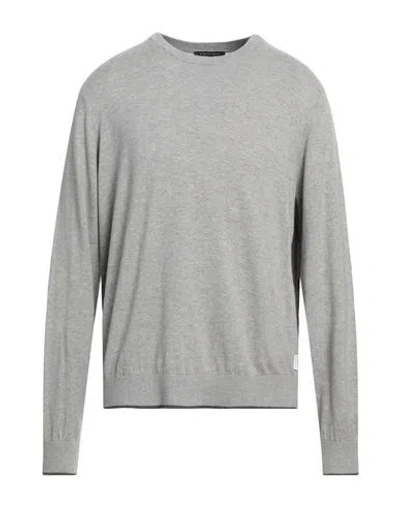 Armani Exchange Man Sweater Light Grey Size S Cotton, Cashmere, Elastane