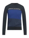 Armani Exchange Man Sweater Midnight Blue Size Xs Cotton, Polyester