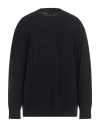Armani Exchange Man Sweater Midnight Blue Size Xxl Cotton In Black