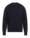 Armani Exchange Man Sweater Navy Size M Cotton, Acrylic, Virgin Wool In Blue