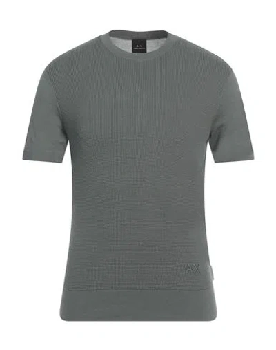 Armani Exchange Man Sweater Sage Green Size Xs Cotton