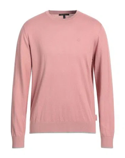 Armani Exchange Man Sweater Salmon Pink Size S Cotton, Cashmere, Elastane
