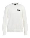 Armani Exchange Man Sweater White Size L Cotton