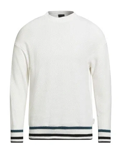Armani Exchange Man Sweater White Size L Cotton