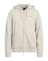 Armani Exchange Man Sweatshirt Beige Size M Cotton, Elastane