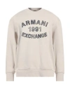 Armani Exchange Man Sweatshirt Beige Size L Cotton, Elastane In Beige