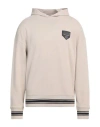 Armani Exchange Logo Hoodie Beige In Beige
