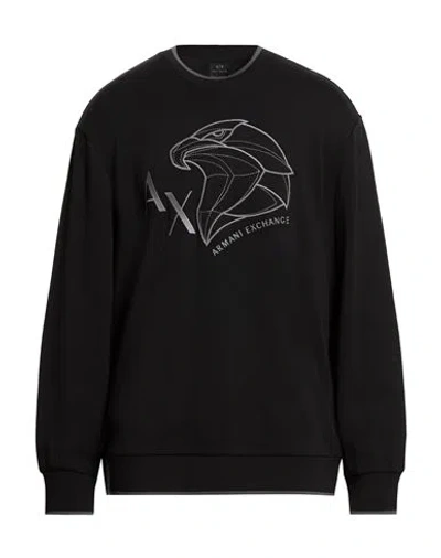 Armani Exchange Man Sweatshirt Black Size L Cotton