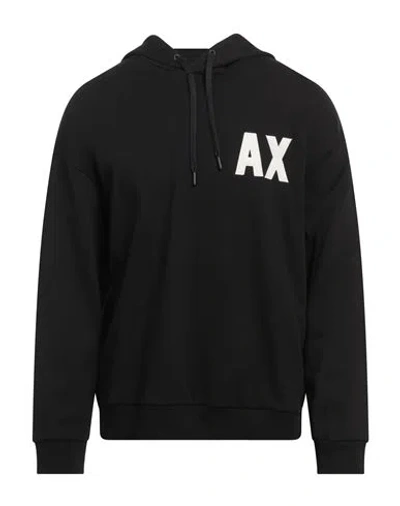 Armani Exchange Man Sweatshirt Black Size L Cotton, Elastane In Black