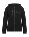Armani Exchange Man Sweatshirt Black Size S Cotton, Elastane