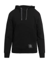 Armani Exchange Man Sweatshirt Black Size L Cotton, Elastane In Black