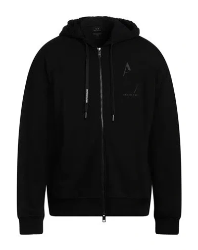 Armani Exchange Man Sweatshirt Black Size L Cotton, Elastane
