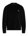 Armani Exchange Man Sweatshirt Black Size L Cotton, Polyester In Black