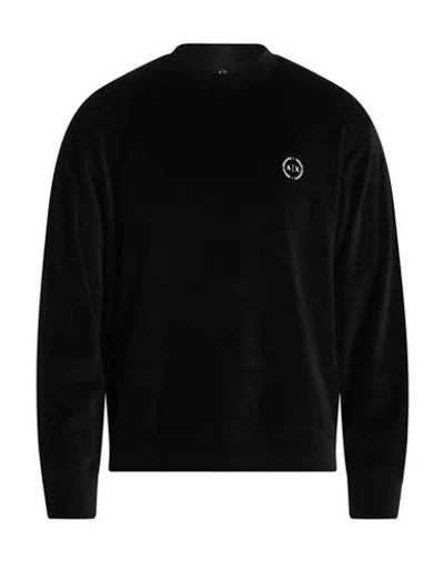 Armani Exchange Man Sweatshirt Black Size L Cotton, Polyester
