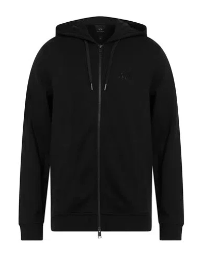 Armani Exchange Man Sweatshirt Black Size M Cotton, Polyester