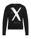 Armani Exchange Man Sweatshirt Black Size M Cotton, Polyester, Elastane In Black