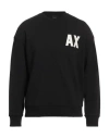 Armani Exchange Man Sweatshirt Black Size L Cotton, Elastane