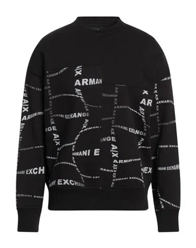 Armani Exchange Man Sweatshirt Brick Size L Cotton, Polyester, Elastane In Navy