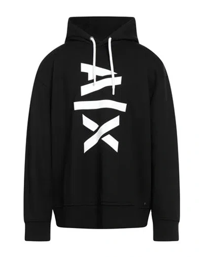 Armani Exchange Man Sweatshirt Black Size S Cotton, Elastane
