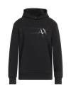 Armani Exchange Man Sweatshirt Black Size S Cotton, Polyester, Elastane In Black