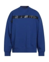 Armani Exchange Man Sweatshirt Blue Size L Cotton, Polyester, Elastane