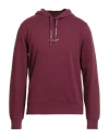 Armani Exchange Man Sweatshirt Burgundy Size L Cotton, Elastane