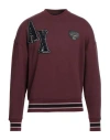 Armani Exchange Man Sweatshirt Burgundy Size M Cotton, Polyester, Elastane In Red
