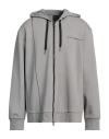 Armani Exchange Man Sweatshirt Grey Size L Cotton, Polyester, Elastane