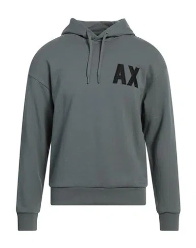 Armani Exchange Man Sweatshirt Grey Size M Cotton, Elastane
