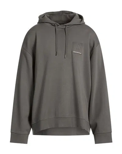 Armani Exchange Man Sweatshirt Grey Size Xxl Cotton, Polyester, Elastane In Gray
