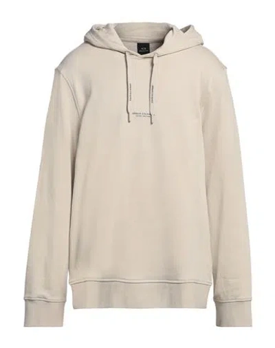 Armani Exchange Man Sweatshirt Ivory Size Xxl Cotton, Elastane In White