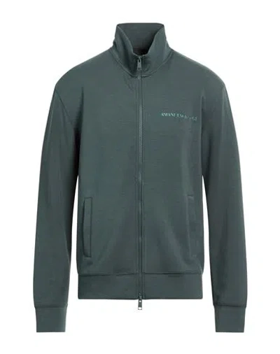 Armani Exchange Man Sweatshirt Lead Size L Modal, Polyester, Elastane In Gray