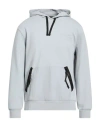 Armani Exchange Man Sweatshirt Light Grey Size L Cotton, Polyester, Elastane, Polyamide In Gray