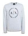 Armani Exchange Man Sweatshirt Light Grey Size L Polyester, Viscose, Elastane In Gray