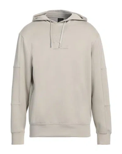 Armani Exchange Man Sweatshirt Light Grey Size L Modacrylic, Polyester, Elastane