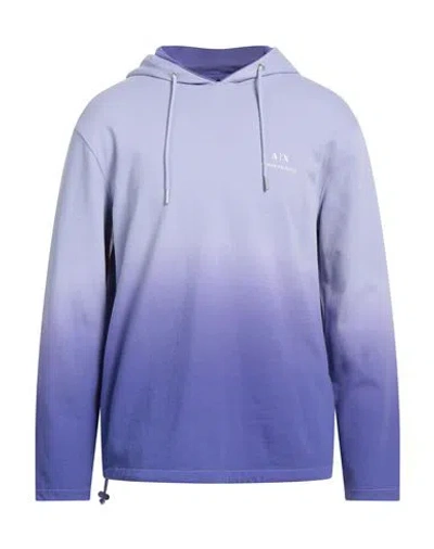 Armani Exchange Man Sweatshirt Light Purple Size Xl Cotton