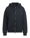 Armani Exchange Man Sweatshirt Midnight Blue Size M Cotton, Elastane