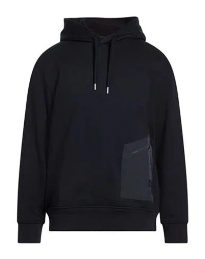 Armani Exchange Man Sweatshirt Midnight Blue Size L Cotton, Polyamide