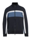 Armani Exchange Man Sweatshirt Midnight Blue Size L Cotton, Polyester, Elastane