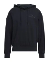 Armani Exchange Man Sweatshirt Midnight Blue Size L Cotton, Polyester, Elastane In Blue