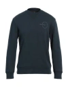 Armani Exchange Man Sweatshirt Midnight Blue Size S Cotton, Polyester, Elastane In Blue