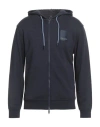 Armani Exchange Man Sweatshirt Midnight Blue Size M Cotton, Elastane
