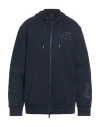 Armani Exchange Man Sweatshirt Midnight Blue Size M Cotton, Polyester In Blue