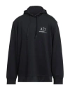 Armani Exchange Man Sweatshirt Midnight Blue Size Xl Polyester, Viscose, Elastane In Blue