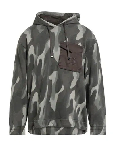 Armani Exchange Man Sweatshirt Military Green Size L Cotton
