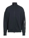 Armani Exchange Man Sweatshirt Navy Size L Cotton, Polyester, Elastane In Navy Blue