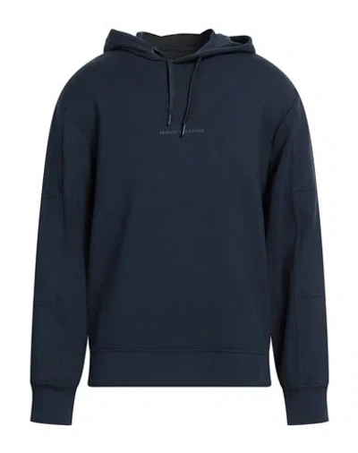 Armani Exchange Man Sweatshirt Navy Size L Modacrylic, Polyester, Elastane