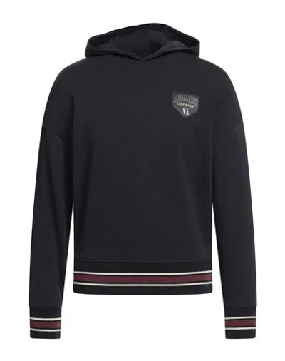 Armani Exchange Man Sweatshirt Navy Size Xs Cotton, Polyester, Elastane