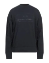 Armani Exchange Man Sweatshirt Navy Size L Cotton, Polyester, Elastane